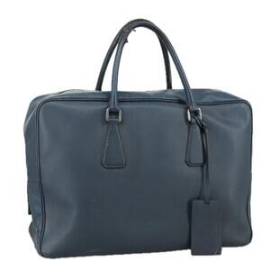 PRADA Business Bag Leather Navy